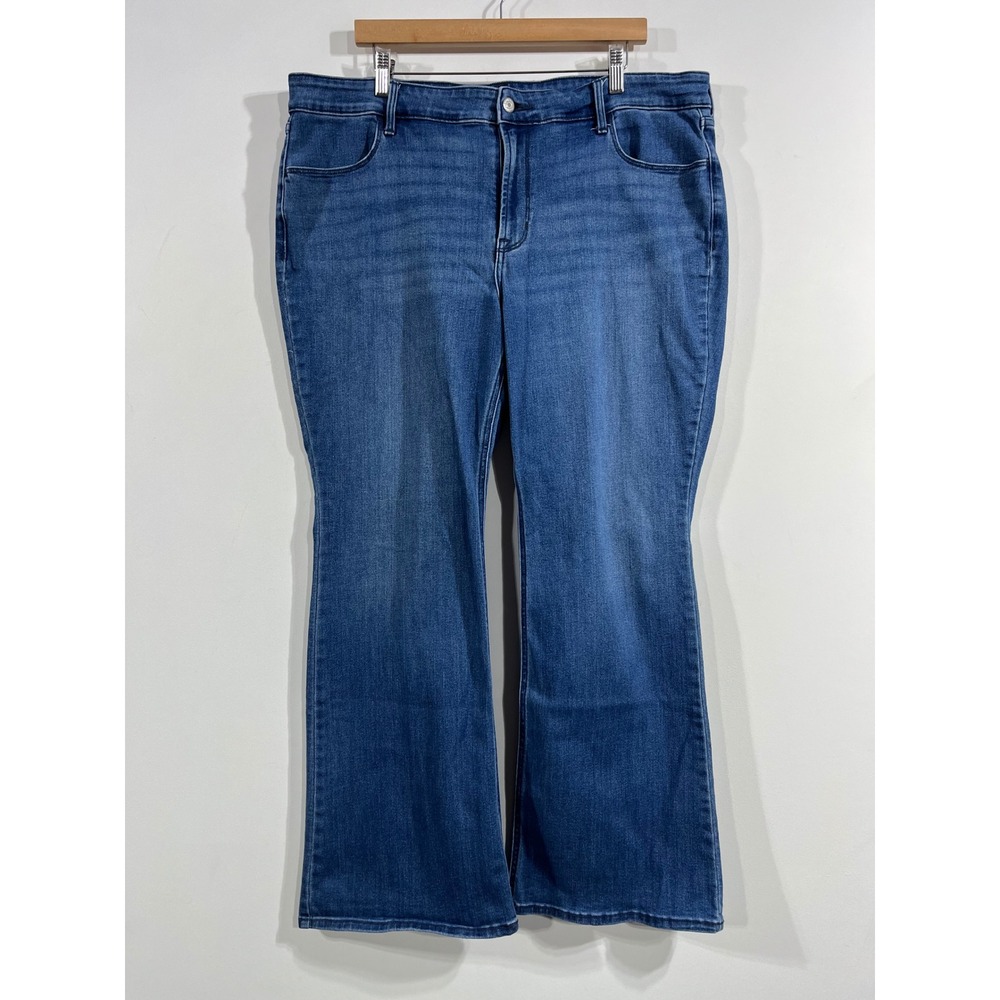 Old Navy Western Boho High-Rise Wow Flare Jeans Blue Medium Wash Denim Size 20